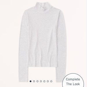 Long-Sleeve Mockneck Top